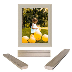 Traditional Flat Silver Panel Picture Frame Wide - Modern Memory Design Picture frames - New Jersey Frame shop custom framing