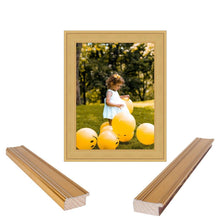 Load image into Gallery viewer, Traditional Gold Leaf Flat Panel Picture Frame - Modern Memory Design Picture frames - New Jersey Frame shop custom framing