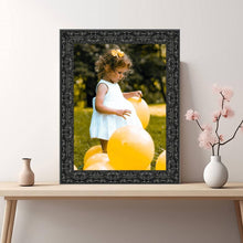Load image into Gallery viewer, Traditional Ornate Gloss Black Picture Frame Renaissance - Modern Memory Design Picture frames - New Jersey Frame shop custom framing