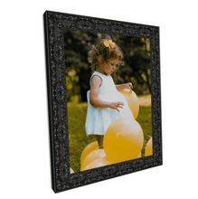Load image into Gallery viewer, Traditional Ornate Gloss Black Picture Frame Renaissance - Modern Memory Design Picture frames - New Jersey Frame shop custom framing