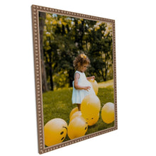 Load image into Gallery viewer, Traditional Silver Leaf Beaded Picture Frame Thin - Modern Memory Design Picture frames - New Jersey Frame shop custom framing