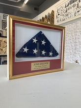 Load image into Gallery viewer, USA Military Funeral Flag Picture Frame - Modern Memory Design Picture frames - New Jersey Frame shop custom framing