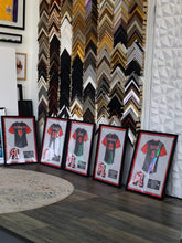 Load image into Gallery viewer, Volleyball college Senior Award Night Gift Idea - Jersey Print Frame - Modern Memory Design Picture frames - New Jersey Frame shop custom framing