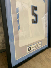 Load image into Gallery viewer, Volleyball college Senior Award Night Gift Idea - Jersey Print Frame - Modern Memory Design Picture frames - New Jersey Frame shop custom framing