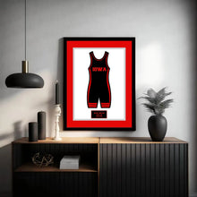 Load image into Gallery viewer, Wrestling Senior Night Gift — Custom Singlet Frame (NJ Local Pickup Available)