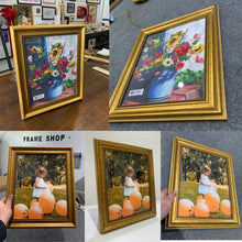 Load image into Gallery viewer, Classic Ornate 3x8 Picture Frame Gold 3x8 Frame 3 x 8 Poster Frames 3 x 8