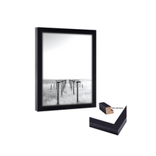 Load image into Gallery viewer, Gallery Wall 4x33 Picture Frame Black Wood 4x33  Poster Size