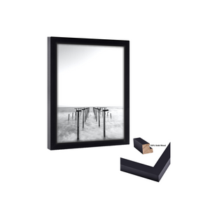 Gallery Wall 8x31 Picture Frame Black Wood 8x31  Poster Size