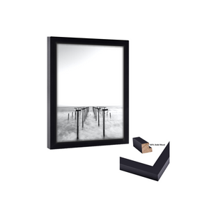 Gallery Wall 12x30 Picture Frame Black Wood 12x30  Poster Size