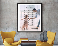 Custom poem print, custom sign print, wall art print, artprint, home wall decor, poem art, print poem, framed art, wall art, home wall art