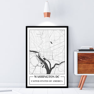 Custom City Map Print, city map, Wall art, Poster Print, Street map, Black And White, Poster, Gift idea, Nature Photography,