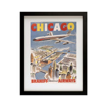 Load image into Gallery viewer, Chicago print, Chicago, wall art print, Poster print, Chicago art, Chicago Map