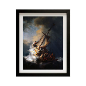 Rembrandt Christ In The Storm On The Sea Of Galilee Wall Art print Rembrandt Framed art Home Decor Rembrandt art Rembrandt print