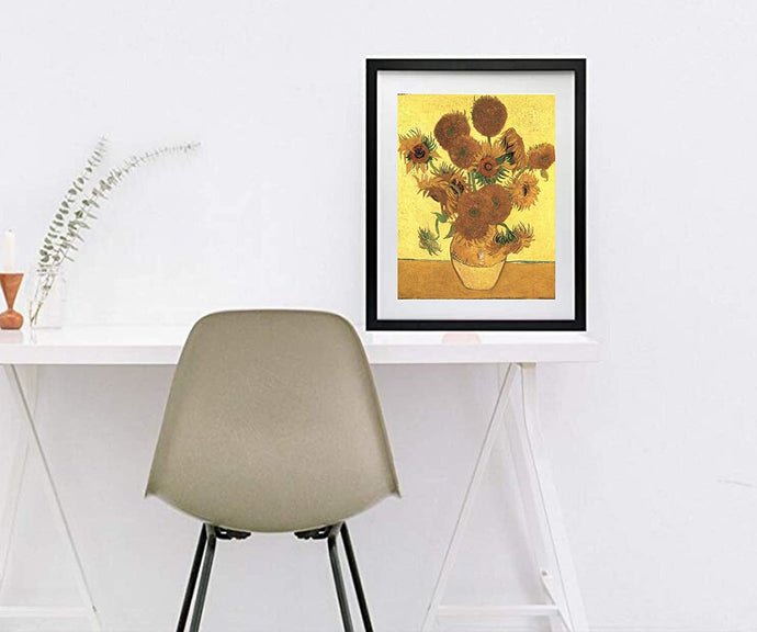 Sunflowers by Vincent Van Gogh Van gogh Vincent Van Gogh Art print Sunflowers botanical