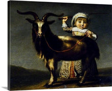 Load image into Gallery viewer, a child with a goat 1630 by jacob gerritsz cuyp a child with a goat jacob gerritsz cuyp canvas print classic art wall art print