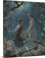 a midsummer nights dream 1870 by simmons hermia and lysander a midsummer nights dream simmons hermia and lysander canvas print classic art wall art print