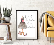 Load image into Gallery viewer, Fashion wall art, fearless girl, feminist gift, girl for her, Feminist wall art, Be Fearless, Girl Boss