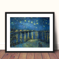 Starry Night over the Rhone by Vincent Van Gogh Van gogh Starry Night Vincent Van Gogh Canvas print Giclee Print
