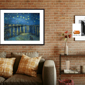 Starry Night over the Rhone by Vincent Van Gogh Van gogh Starry Night Vincent Van Gogh Canvas print Giclee Print