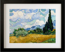 Load image into Gallery viewer, Wheat Field with Cypresses by Vincent Van Gogh Van gogh Beach Vincent Van Gogh Canvas print Giclee Print Farms fields