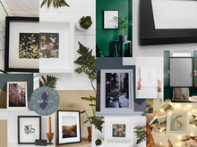 Load image into Gallery viewer, Black 16x12 picture frame wood With Acrylic - Wall Hanging