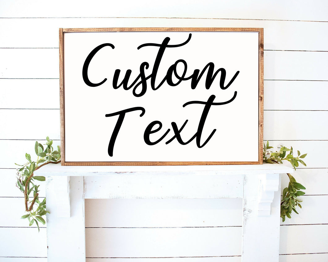 Customized Wood Custom Custom Wood Sign Custom Wooden Sign Personalized Wood Sign Framed Wood custom personalized