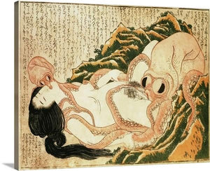dream of the fisherman s wife 1814 by katsushika hokusai hip dream of the fisherman s wife katsushika hokusai canvas print classic art wall art print
