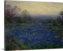 Load image into Gallery viewer, field of bluebonnets 1918 by julian onderdonk field of bluebonnets julian onderdonk canvas print classic art wall art print