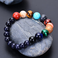 Load image into Gallery viewer, Eight Planets Bead Bracelet Made with Natural Stone