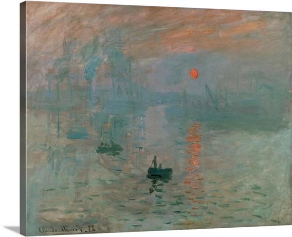 impression sunrise 1872 by claude monet impression sunrise claude monet canvas print classic art wall art print