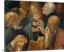Load image into Gallery viewer, jesus among the doctors 1506 by albrecht durer jesus among the doctors albrecht durer canvas print classic art wall art print