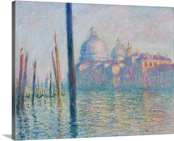 le grand canal 1908 by claude monet le grand canal claude monet canvas print classic art wall art print