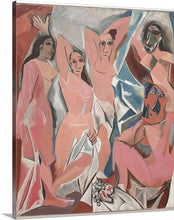 Load image into Gallery viewer, les demoiselles davignon 1907 by pablo picasso les demoiselles davignon pablo picasso canvas print classic art wall art print