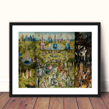Load image into Gallery viewer, The Garden of Earthly Delights Hieronymus Bosch Wall art print Home decor canvas print