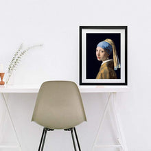 Load image into Gallery viewer, Girl with A Pearl Earring by Johannes Vermeer Feminist art Girl art Portrait Vermeer art