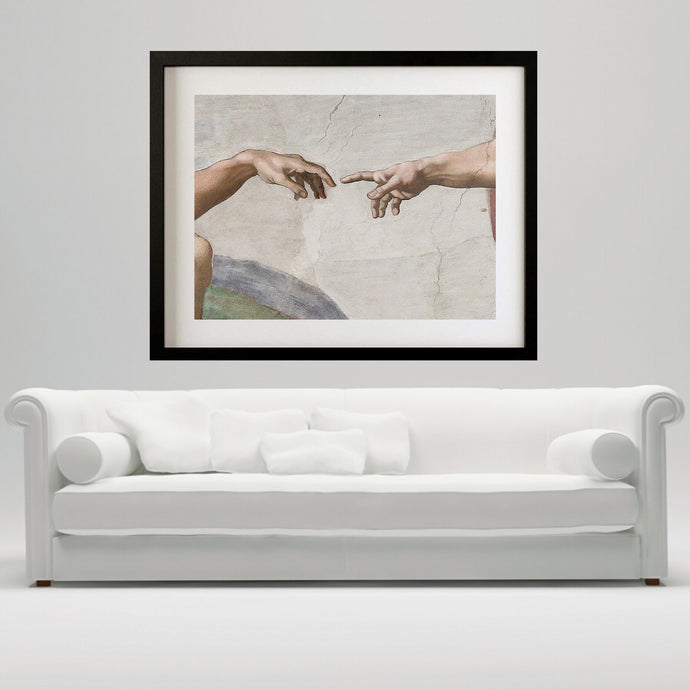 The Creation of Adam by Michelangelo Michelangelo art Michelangelo Print Wall Art print