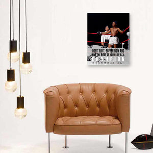 Muhammad Ali Sonny Liston Canvas Print, Wall art, Muhammad Ali Poster, Muhammad Ali Quote, Motivational quote