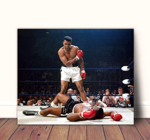 Muhammad Ali wall art kockout Sonny Liston Canvas Print Motivational art