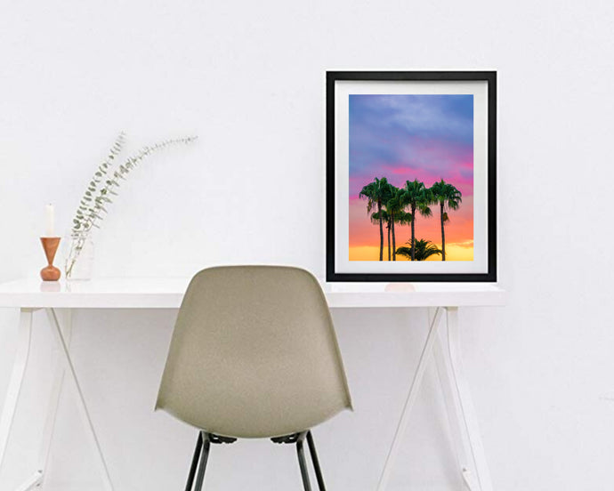 Beach Art Palm Beach art sunset Landscape art Wall Art print canvas print