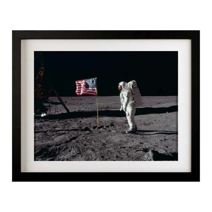 APOLLO 11 MOONWALK FRAMED ART