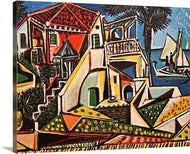 mediterranean landscape 1952 by pablo picasso mediterranean landscape pablo picasso canvas print classic art wall art print