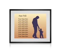 Load image into Gallery viewer, Picture Framed Poem Print Custom gift for her gift for him wall art