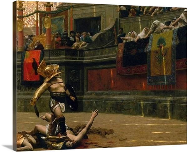 pollice verso 1872 by jean leon gerome pollice verso jean leon gerome canvas print classic art wall art print