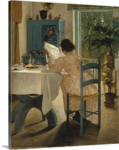 Load image into Gallery viewer, ring at breakfast 1898 by laurits andersen ring at breakfast laurits andersen canvas print classic art wall art print