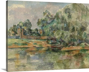 riverbank 1895 by paul cezanne riverbank paul cezanne canvas print classic art wall art print