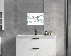 Wash Your Hands Canvas Sign You filthy animals , bathroom wall decor, funny bathroom sign