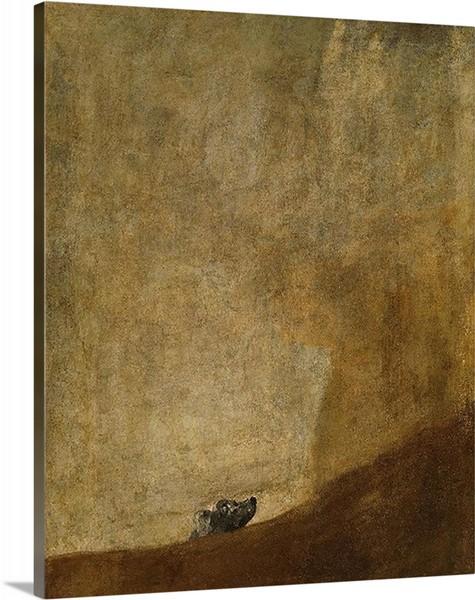 the dog 1819 by francisco goya the dog francisco goya canvas print classic art wall art print