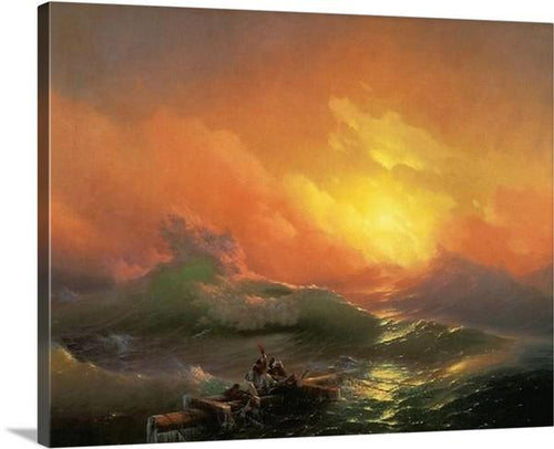 the ninth wave 1850 by ivan ajvazovski the ninth wave ivan ajvazovski canvas print classic art wall art print