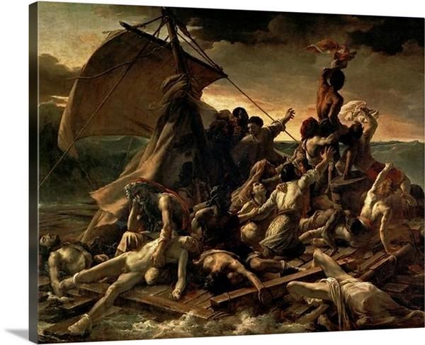 the raft of the medusa 1818 1819 by theodore gericault the raft of the medusa theodore gericault canvas print classic art wall art print