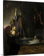 the raising of lazarus 1630 by rembrandt van rijn the raising of lazarus rembrandt van rijn canvas print classic art wall art print